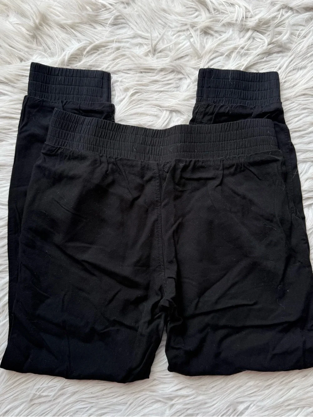 Old Navy Girls Black Jogger Pants Size Large 10-12 Pull On Elastic Waist